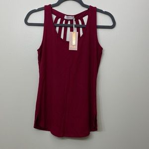 Candie’s maroon tank top, NWT